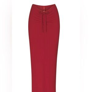 SKIMS- Soft Lounge Ruched Long Skirt
